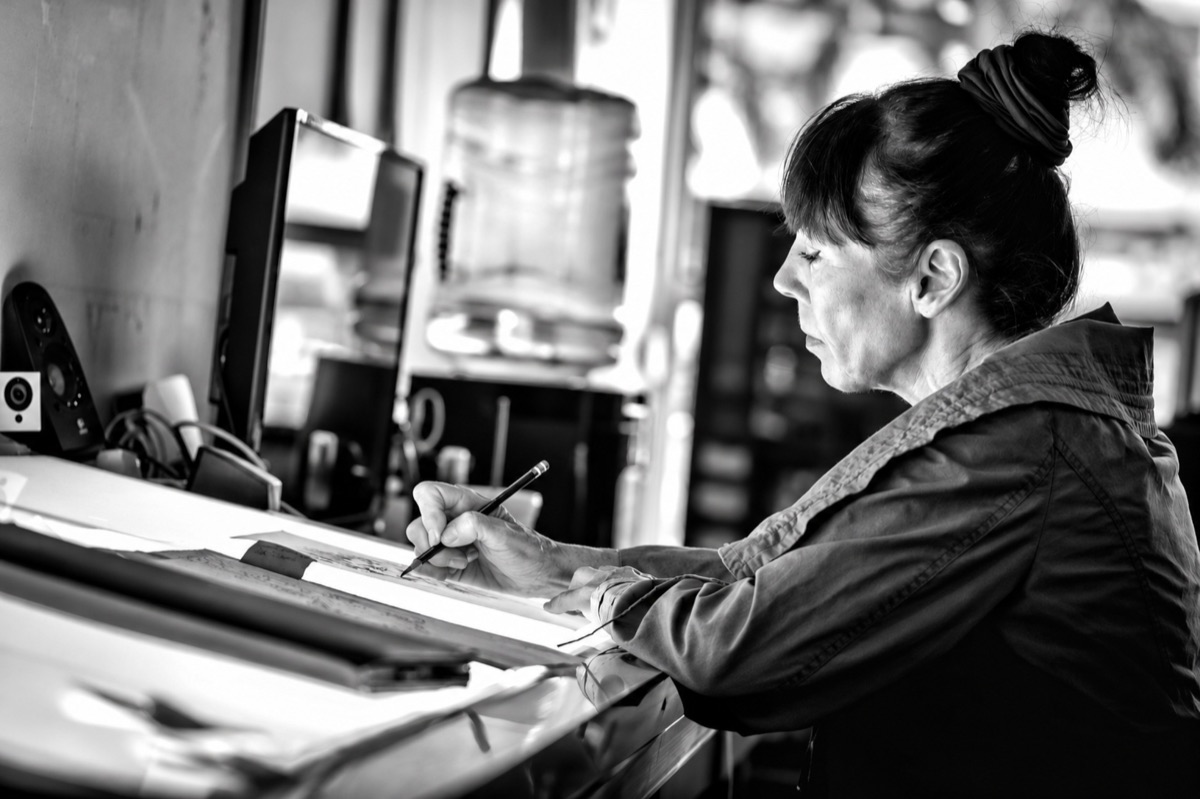 Nina at work